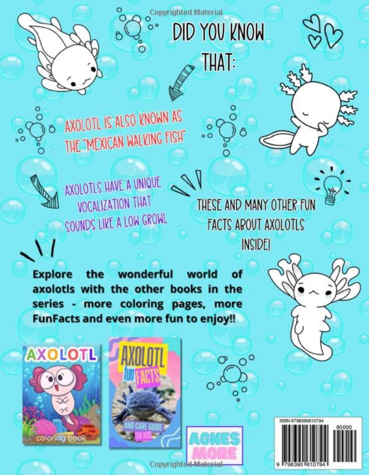 AXOLOTL COLOURING IN BOOK